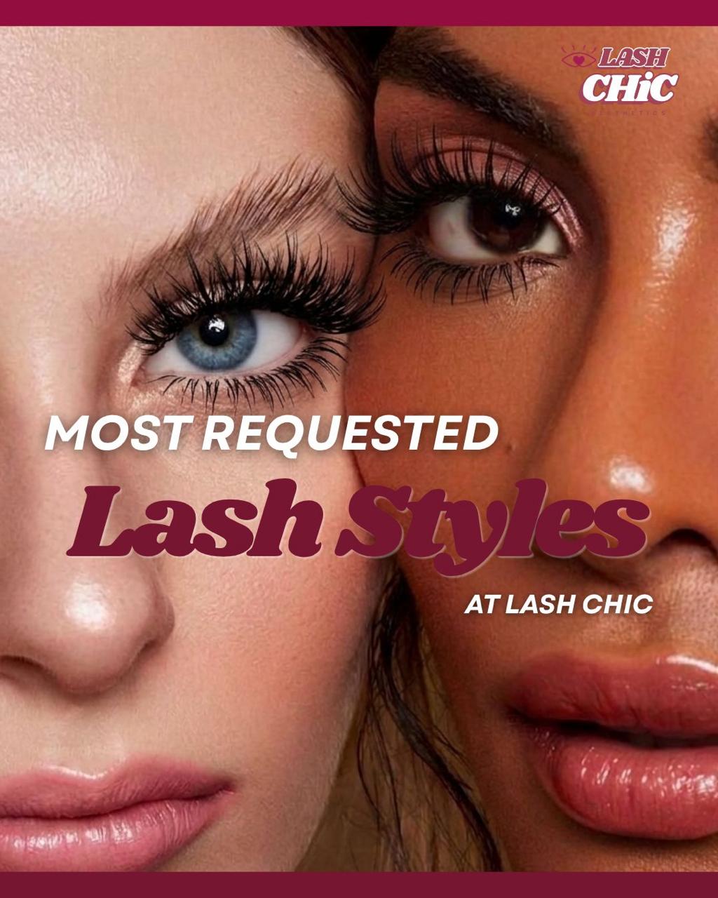 Most requested lash styles at Lash Chic . editorial cover